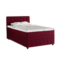 BOXBETT AVALON 120 x 200 cm mit Bettkasten und Topper - Rot - Rot, Holz - Panda Möbel