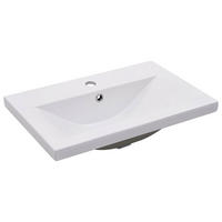 WASCHBECKEN Landgraf 61/39.5/18.5 cm - Weiß, Keramik (61/18.5/39.5cm) - Nettlife