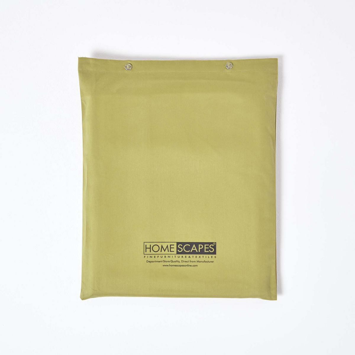 BETTWÄSCHE Premium, Ägyptische Baumwolle, Fadendichte 1000 - Olivgrün, Textil (260/220cm) - Homescapes