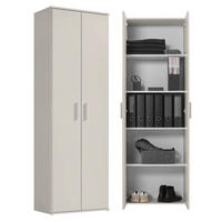 MEHRZWECKSCHRANK Der Lange - Beige, Holzwerkstoff (60/180/34cm) - Mokebo