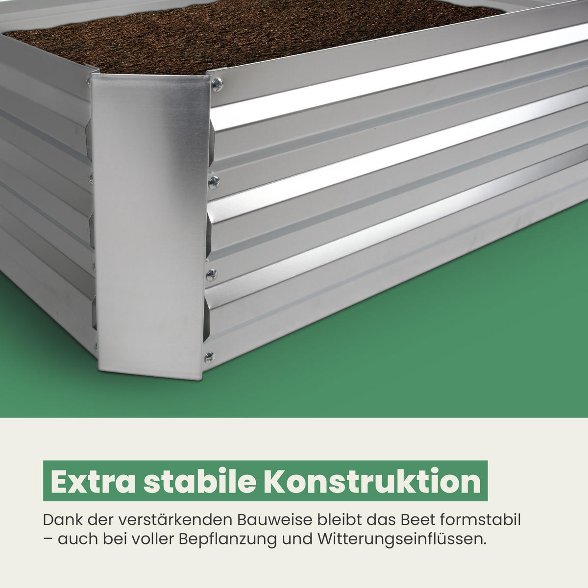 HOCHBEET mit Gewächshaus 95 x 125 x 93 cm - Transparent, Metall (125/93/95cm) - Bestlivings
