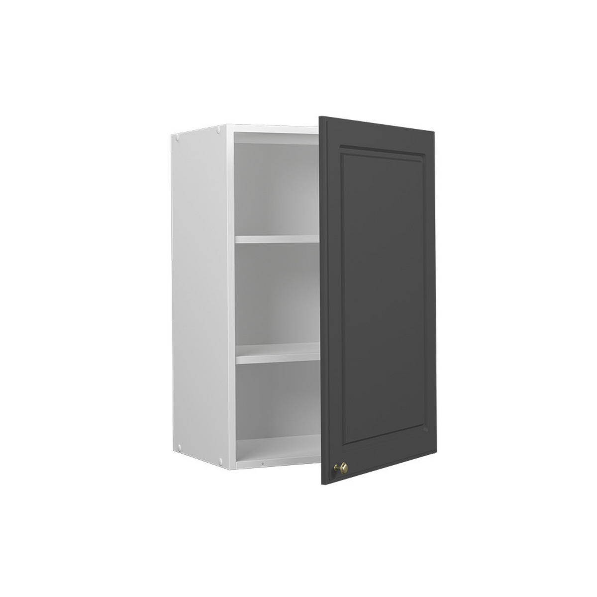 HÄNGESCHRANK Fame-Line Anthrazit-Gold 50 cm - Anthrazit/Weiß, Holzwerkstoff (50/72/34.1cm) - Vicco