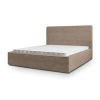 POLSTERBETT MIRETTI 140x200 cm mit Bettkästen - Beige - Beige, Holz (140/200cm) - MASSENO