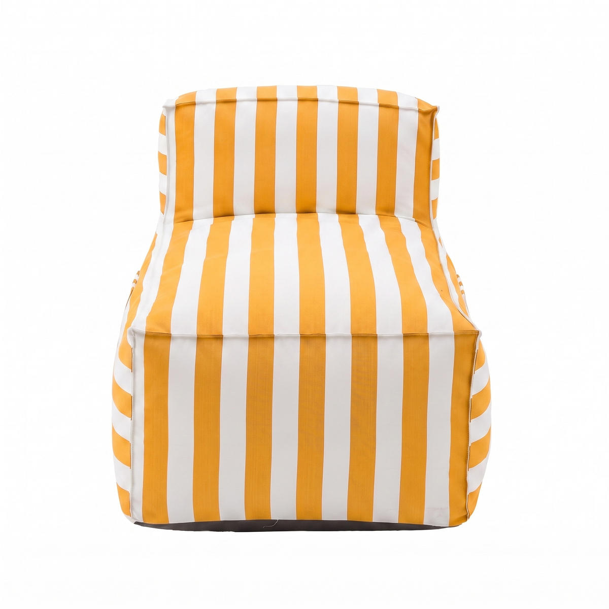 OUTDOOR Ottomane - Sitzsack SOFT mit Rückenlehne für Garten & Terrasse, Gelb - Gelb, Textil (70/75/150cm) - Muffo
