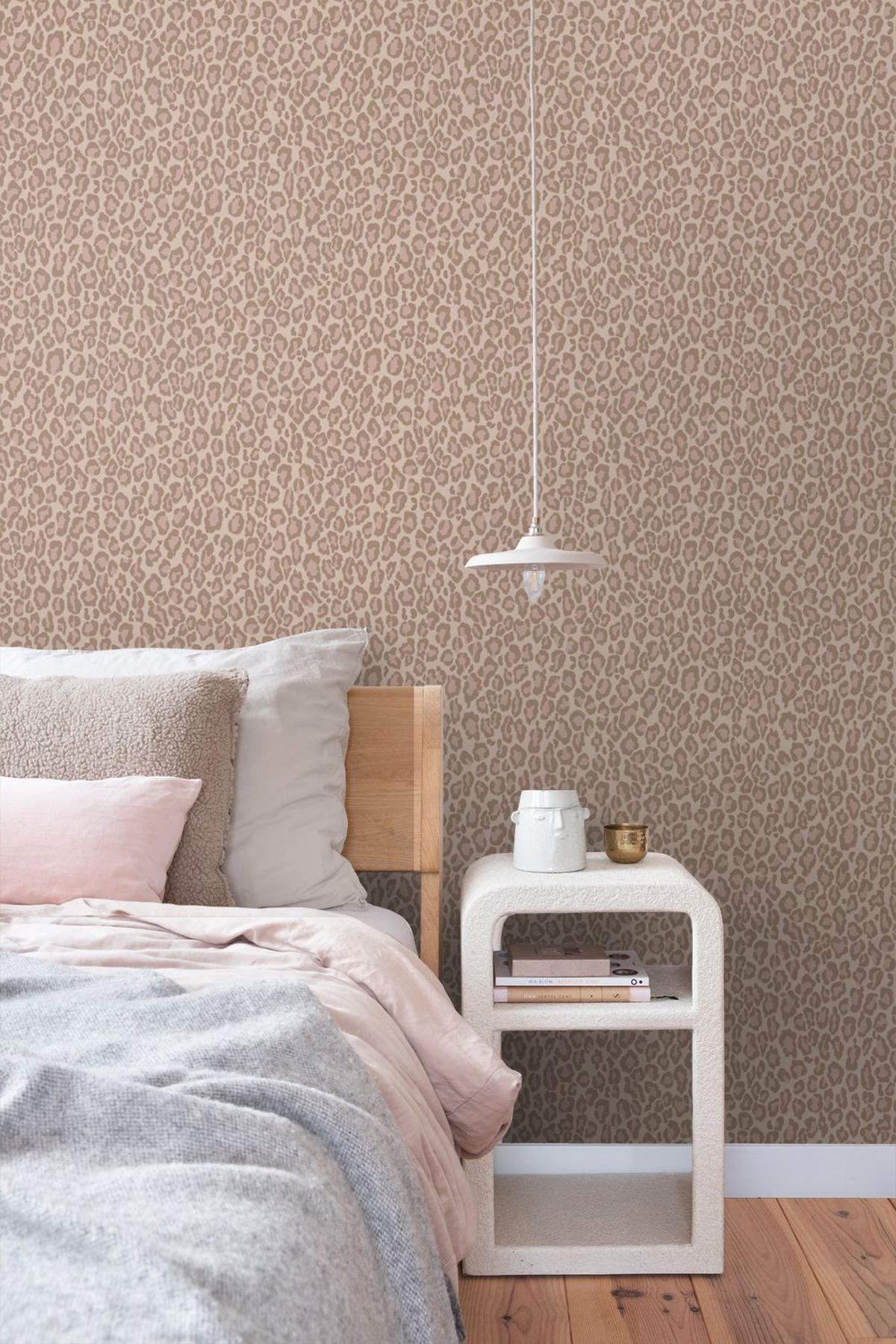 TAPETE Leopardenmuster 50 x 900 cm - Pink, Papier (50/0.1cm) - ESTAhome