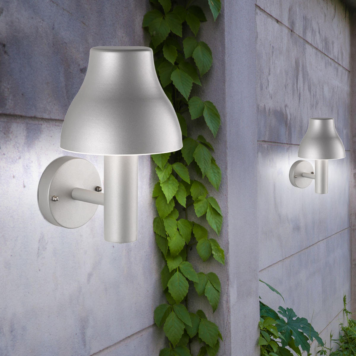 LED AUSSENLEUCHTE ALU Grau - Anthrazit, Metall (21.4/18/29cm) - Wofi