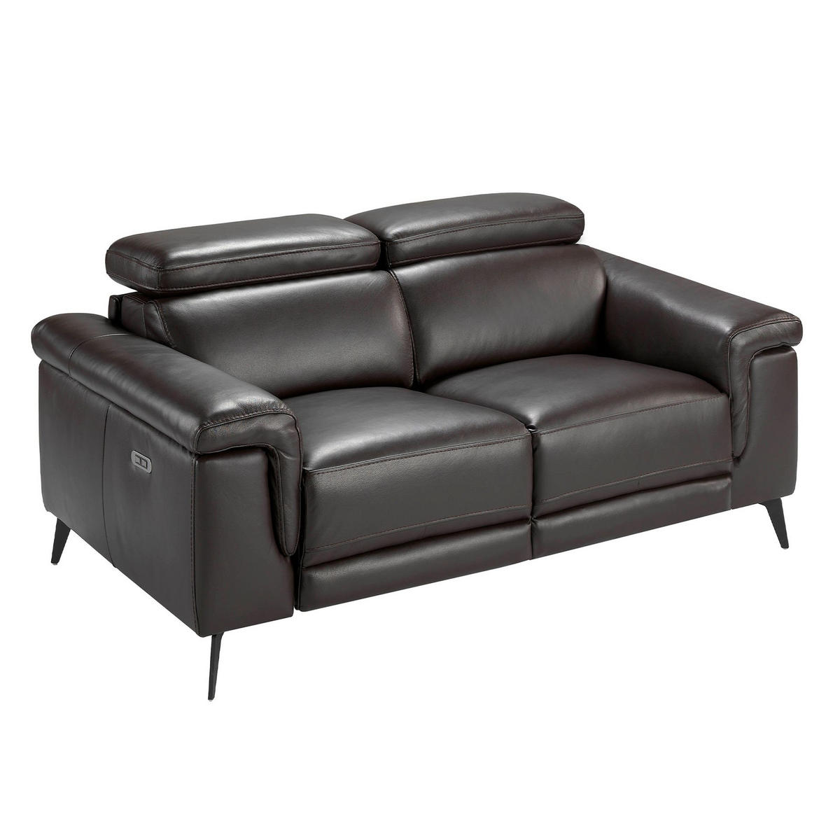 SOFA 2-Sitzer-Relaxsofa aus schokoladenbraunem Leder 170/103/99 cm - Braun, Leder (170/99/103cm) - ANGEL CERDA