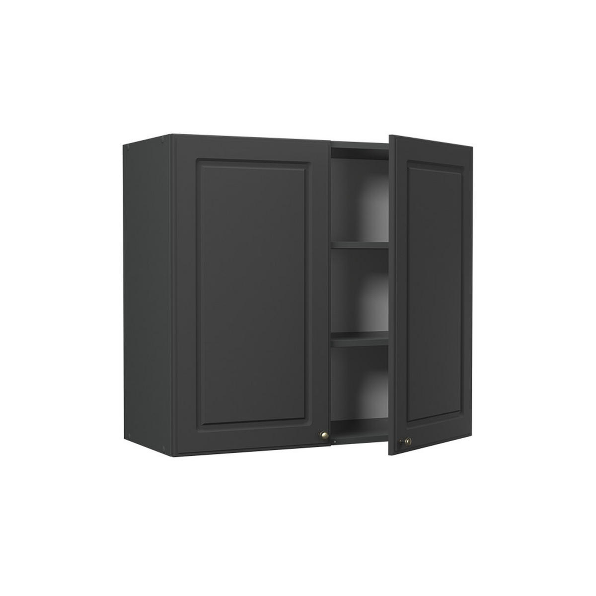 HÄNGESCHRANK Fame-Line, Anthrazit-Gold Landhaus/Anthrazit, 80 cm - Anthrazit, Holzwerkstoff (80/72/34.1cm) - Vicco