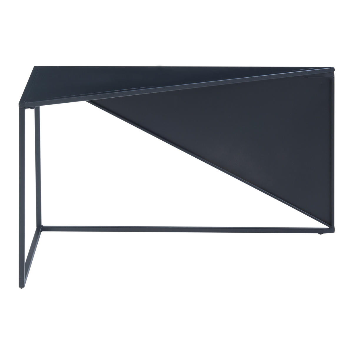 SATZTISCH Kungsör - Schwarz, Metall (74/36/44.5cm) - [en.casa]