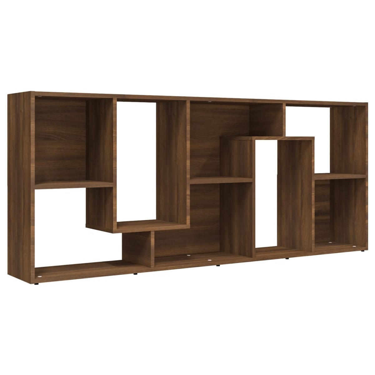 BÜCHERREGAL Modern 67/24/161 cm aus Holzwerkstoff Braun Eichen-Optik Dekor - Dunkelbraun, Holz (67/161/24cm) - vidaXL