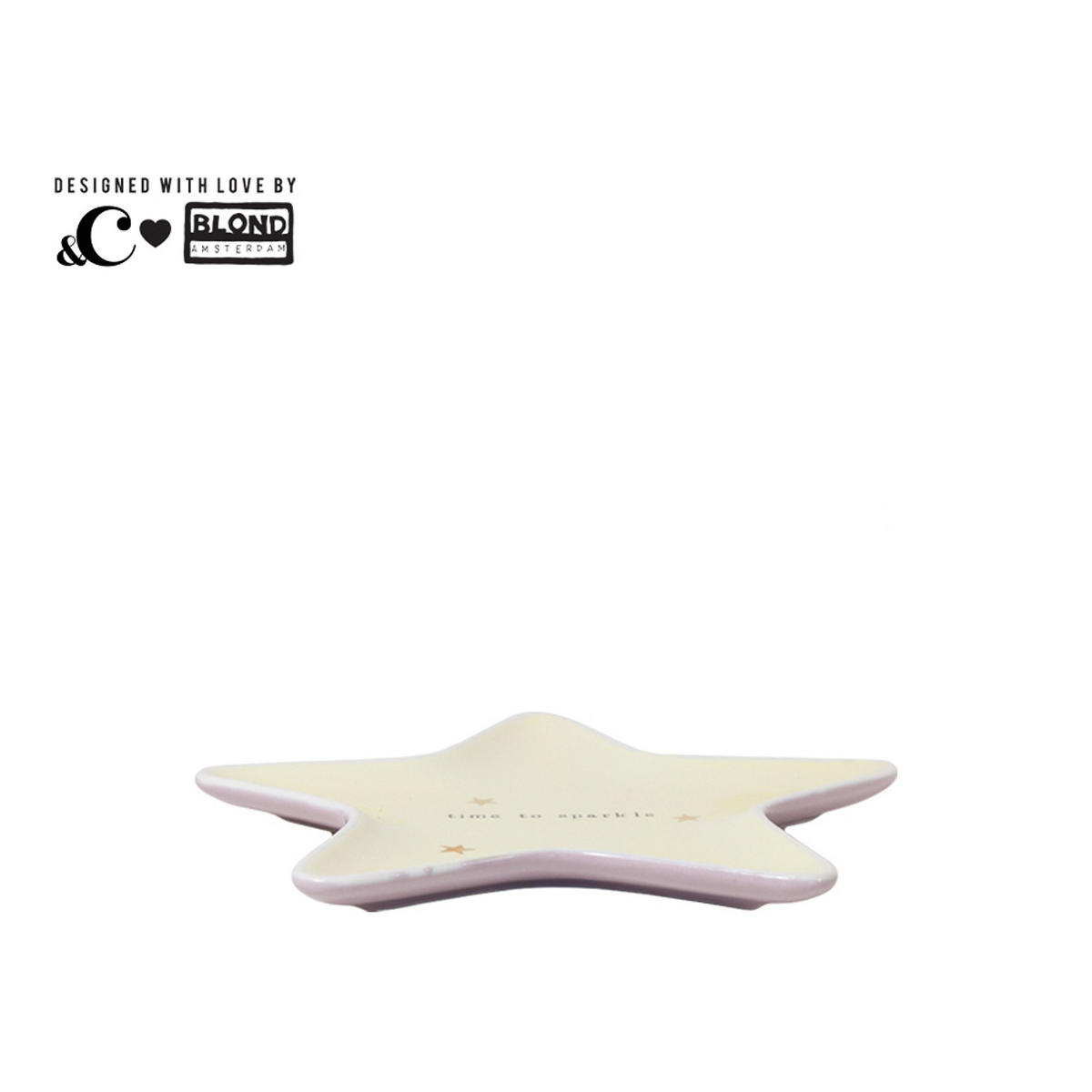 TELLER Zeit zum Glänzen in Gelb - 16cm - Gelb, Keramik (0.1/0.1/0.1cm) - Blond Amsterdam
