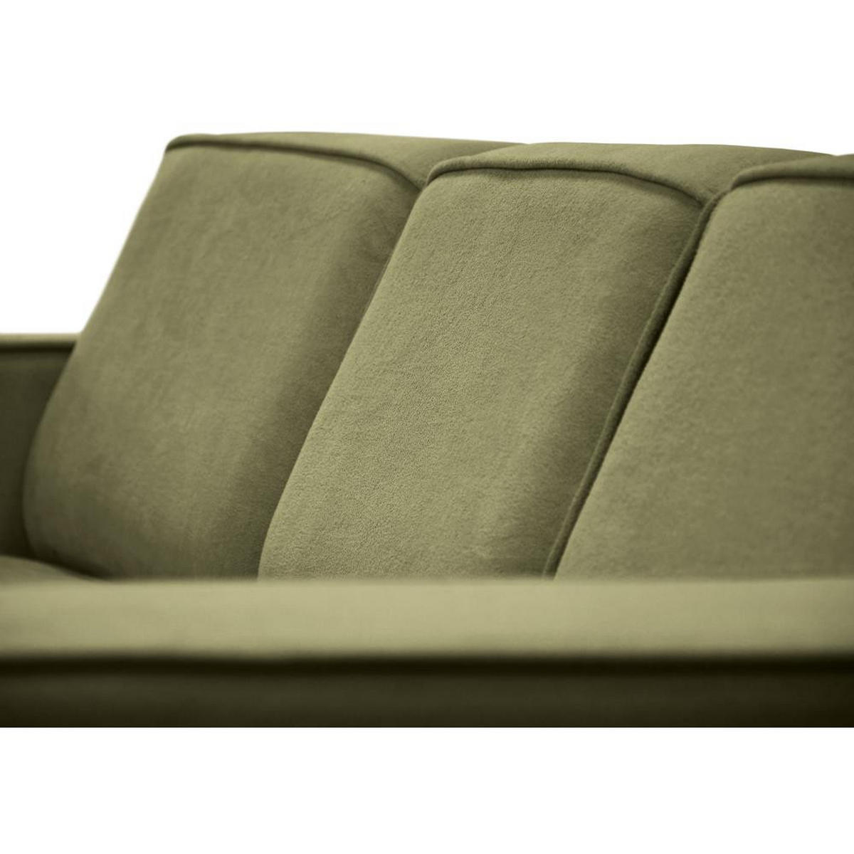 ECKSOFA ohne Schlaffunktion Pedro L hellgrün rechts - Schwarz/Hellgrün, Kunststoff/Textil (267/170cm)