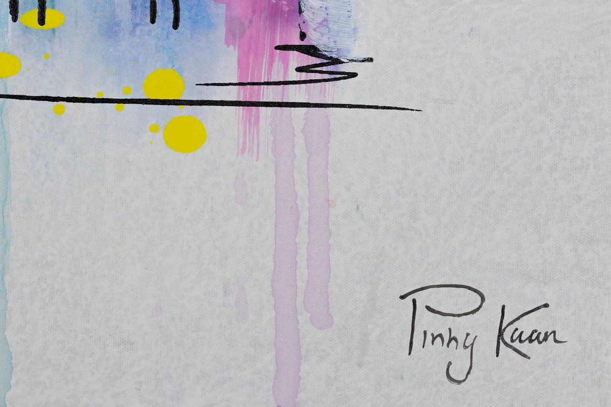 ACRYLBILD HANDGEMALT 120/60 cm - Grau, Holz/Textil (120/60cm) - KUNSTLOFT