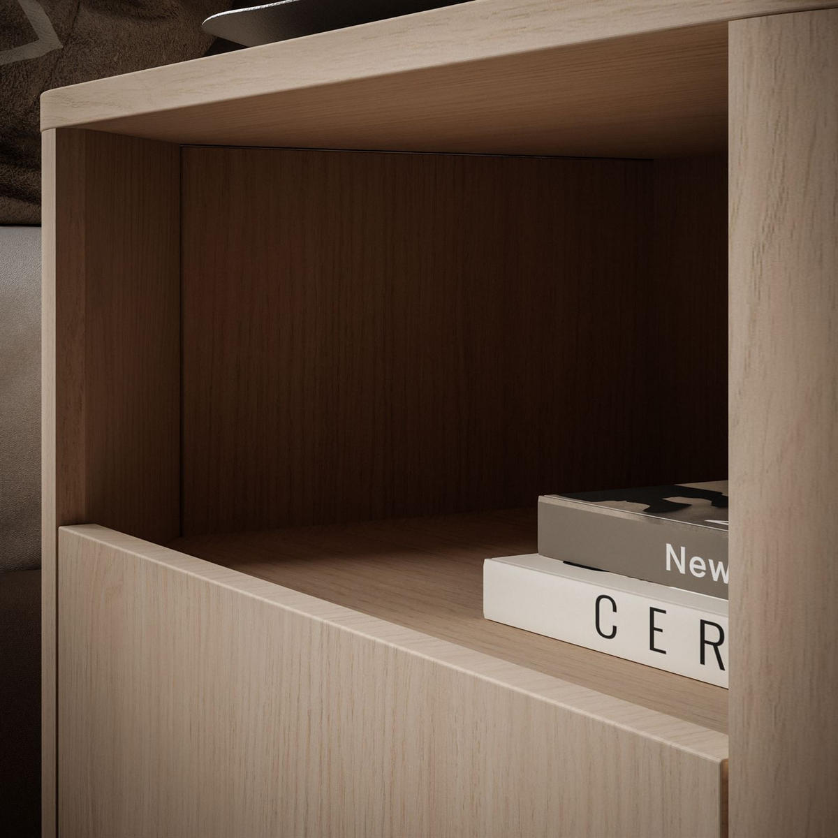 NACHTTISCH DESTINY II S-58 - Eichefarben, Holzwerkstoff (58/52/39cm) - Lookway