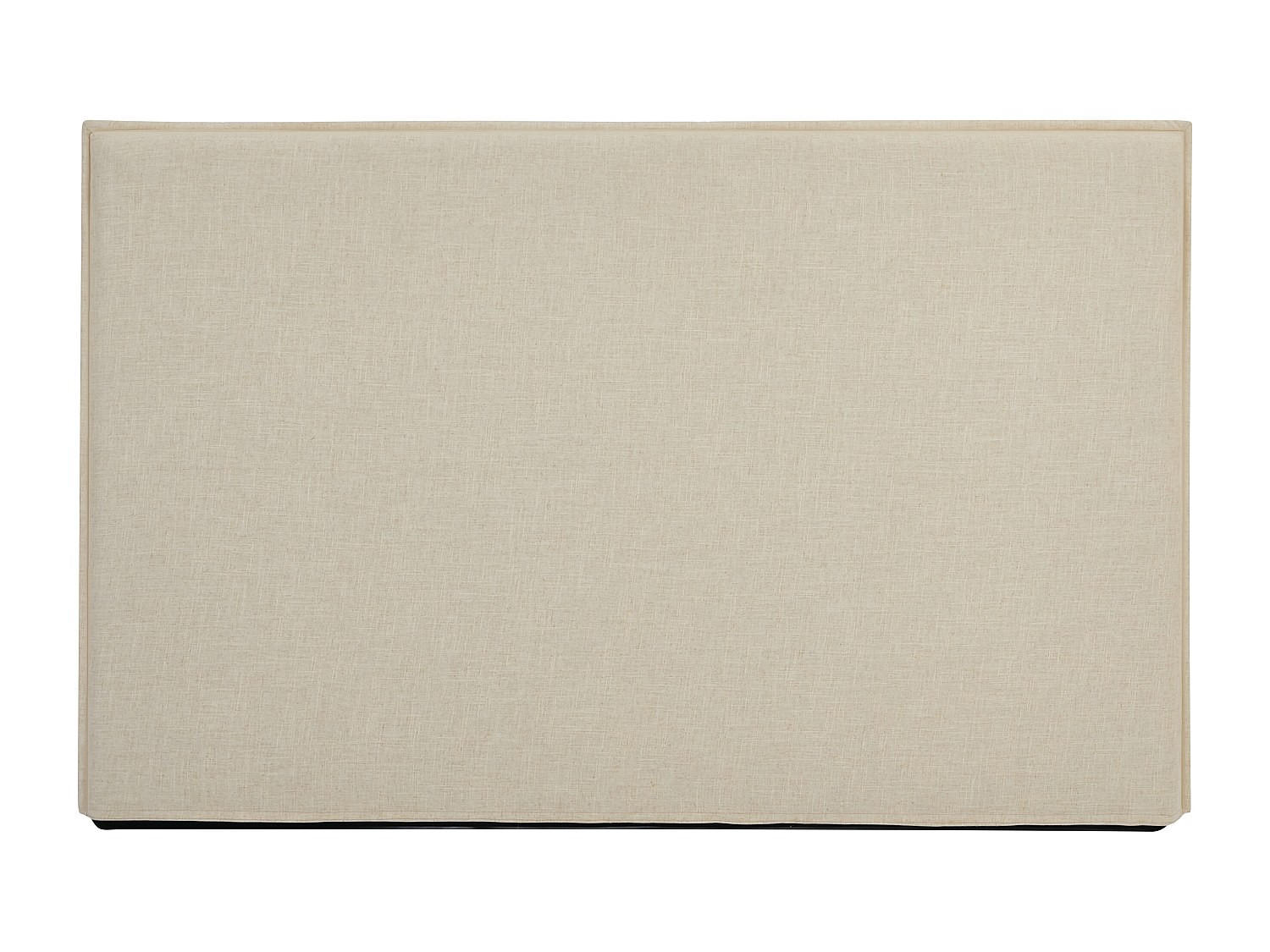 BETTKOPFTEIL – Abnehmbarer Bezug – 170 cm – Baumwolle & Leinen – Beige – TAHIME - Beige, Textil (170/110/8.2cm) - Vente-Unique