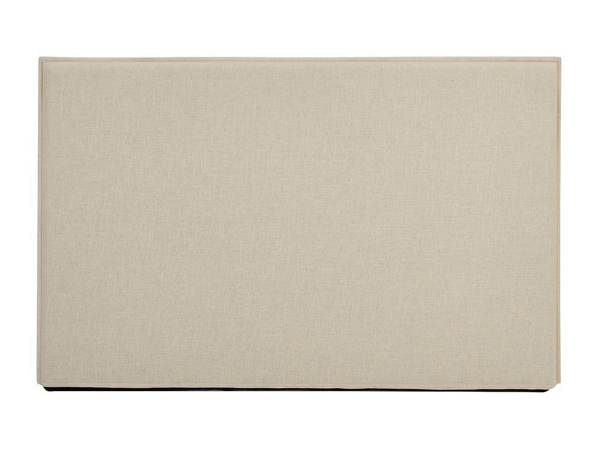 BETTKOPFTEIL – Abnehmbarer Bezug – 170 cm – Baumwolle & Leinen – Beige – TAHIME - Beige, Textil (170/110/8.2cm) - Vente-Unique