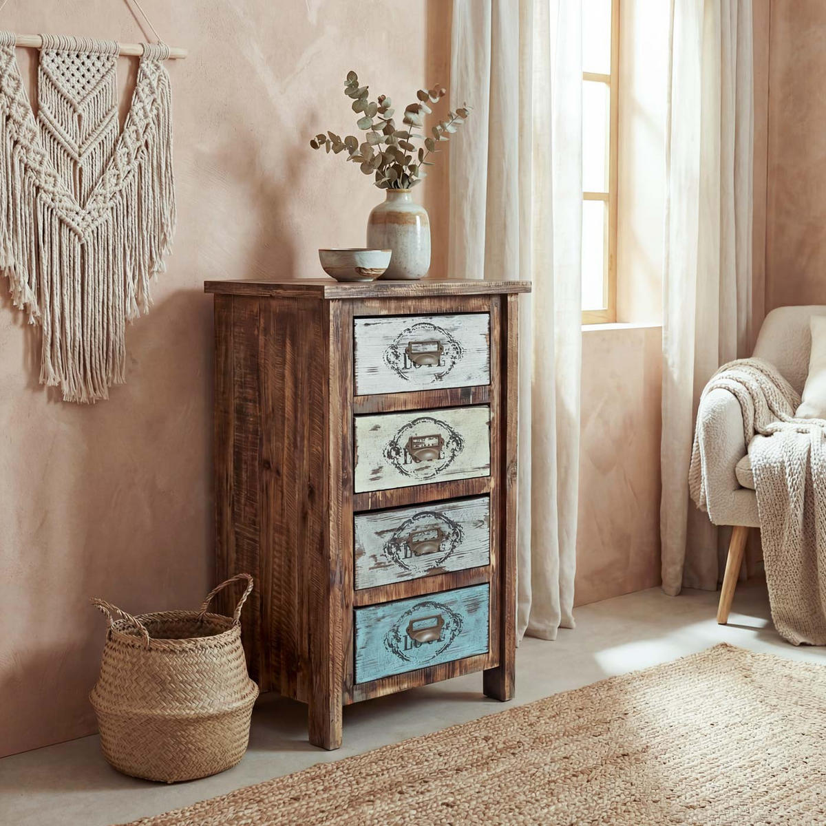 KOMMODE Braun - Braun, Holz (48/79/33cm) - MCW