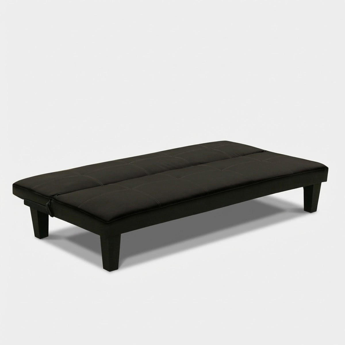 SCHLAFSOFA aus Kunstleder Topazio Joy - Schwarz - Schwarz, Leder (165/67/70cm) - Pasmara