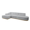 ECKSOFA Ottomane Links IREA-L2-v2 - 327x165x80 cm Grau - Grau, Holzwerkstoff/Textil (327/165cm) - ALTDECOR
