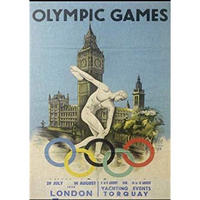 POSTER Olympische Spiele London A4 Rahmenlos - Klar, Papier (29.7/5/21cm) - Nacnic