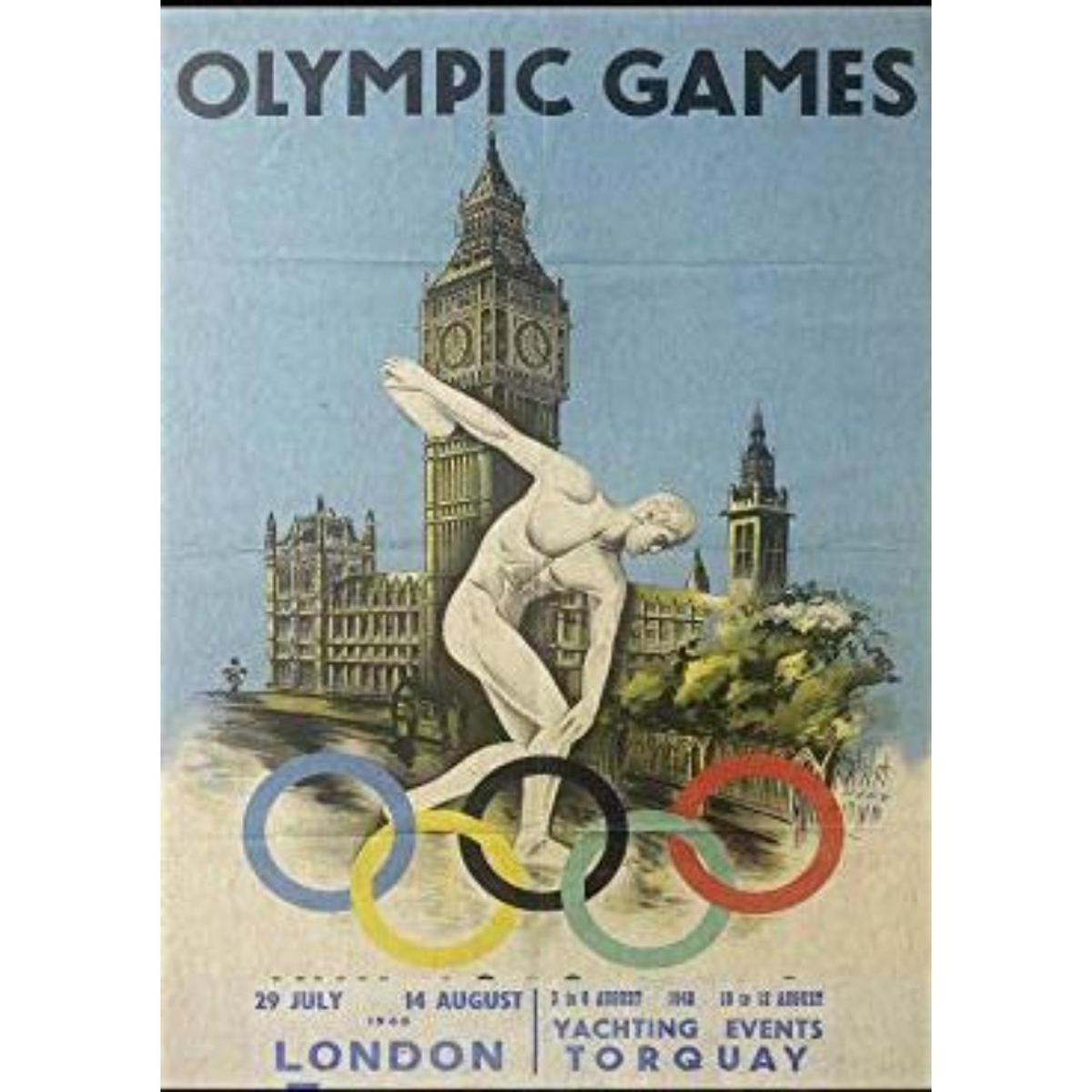 POSTER Olympische Spiele London A4 Rahmenlos - Klar, Papier (29.7/5/21cm) - Nacnic