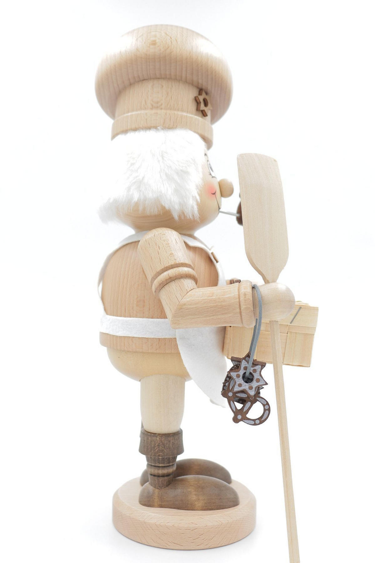 RAUCHFIGUR Wichtel Bäcker natur 32 cm - Multicolor, Holz (15/33/0.1cm)