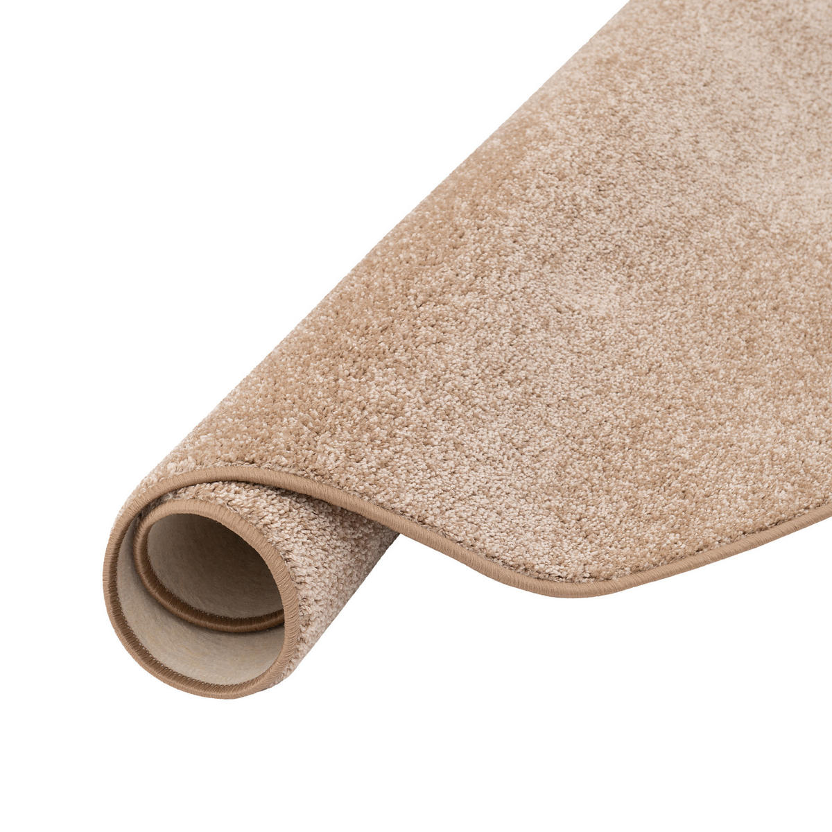 HOCHFLOR VELOURS TEPPICH COTTAGE RUND - Naturfarben, Textil (133/133cm) - Snapstyle