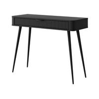SCHMINKTISCH 100 cm Brando, Schublade, Schwarz - Schwarz, Holz/Metall (100/78/38cm) - Emporius