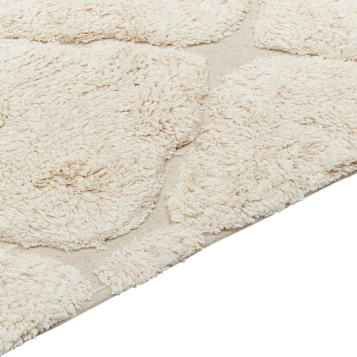 KURZFLOR-TEPPICH Silchar 200/140 cm - Beige, Textil (140/200cm) - Beliani
