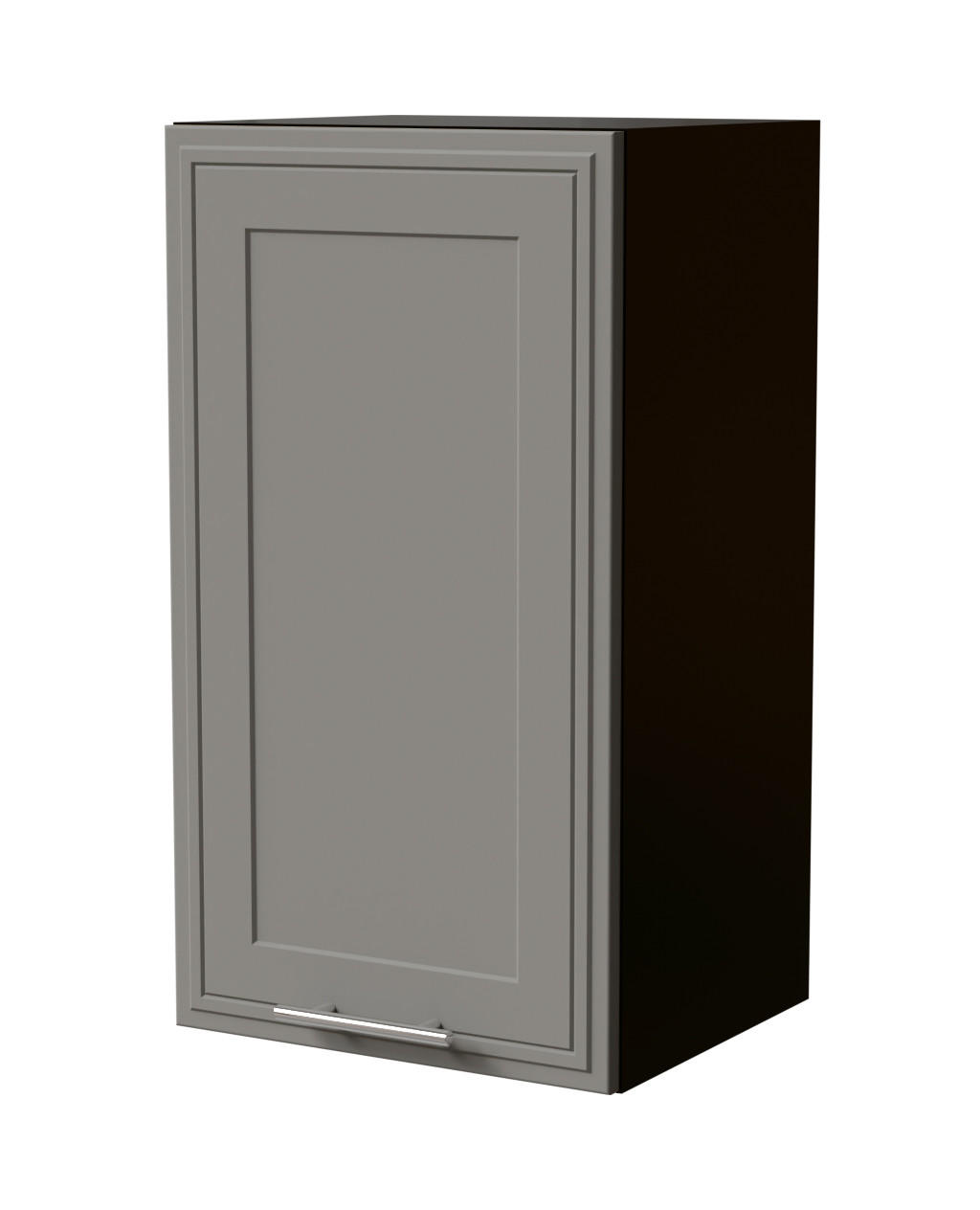 Feldmann-Wohnen Hängeschrank Grau, Schwarz 40x72x32.5 cm