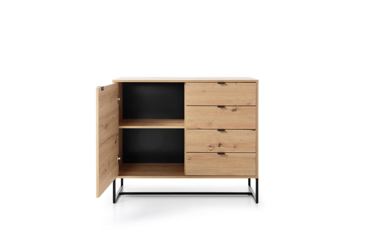 SIDEBOARD BEIGE - Beige, Holzwerkstoff (103/89/39cm) - FURNLUX