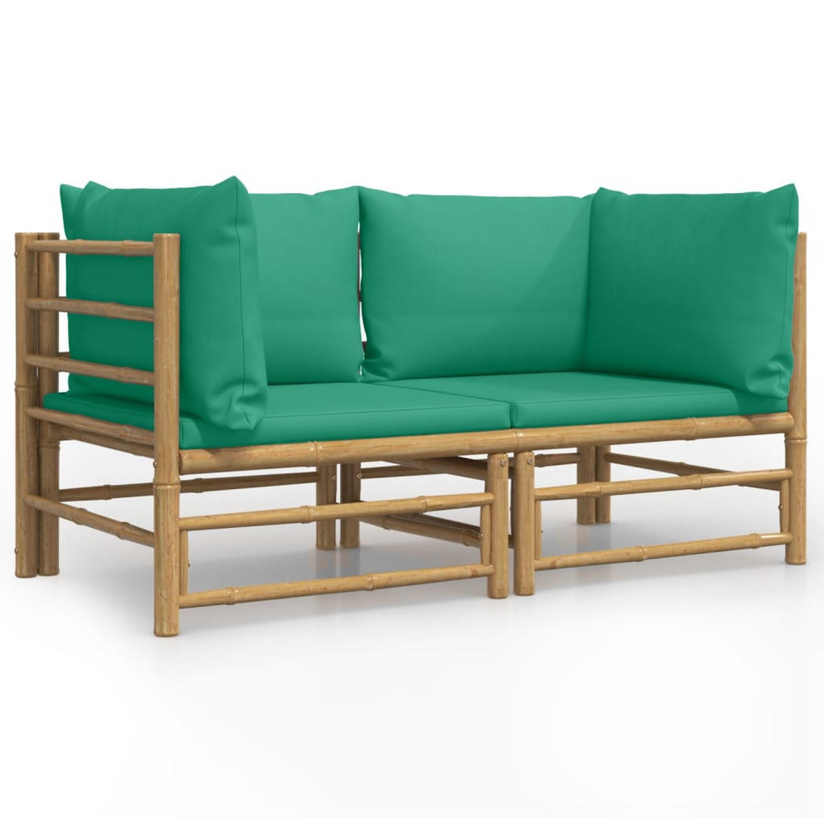 GARTENSOFA JYRO 69/65/69 cm （2-SITZER） - Braun, Holz (69/65/69cm) - ZMH