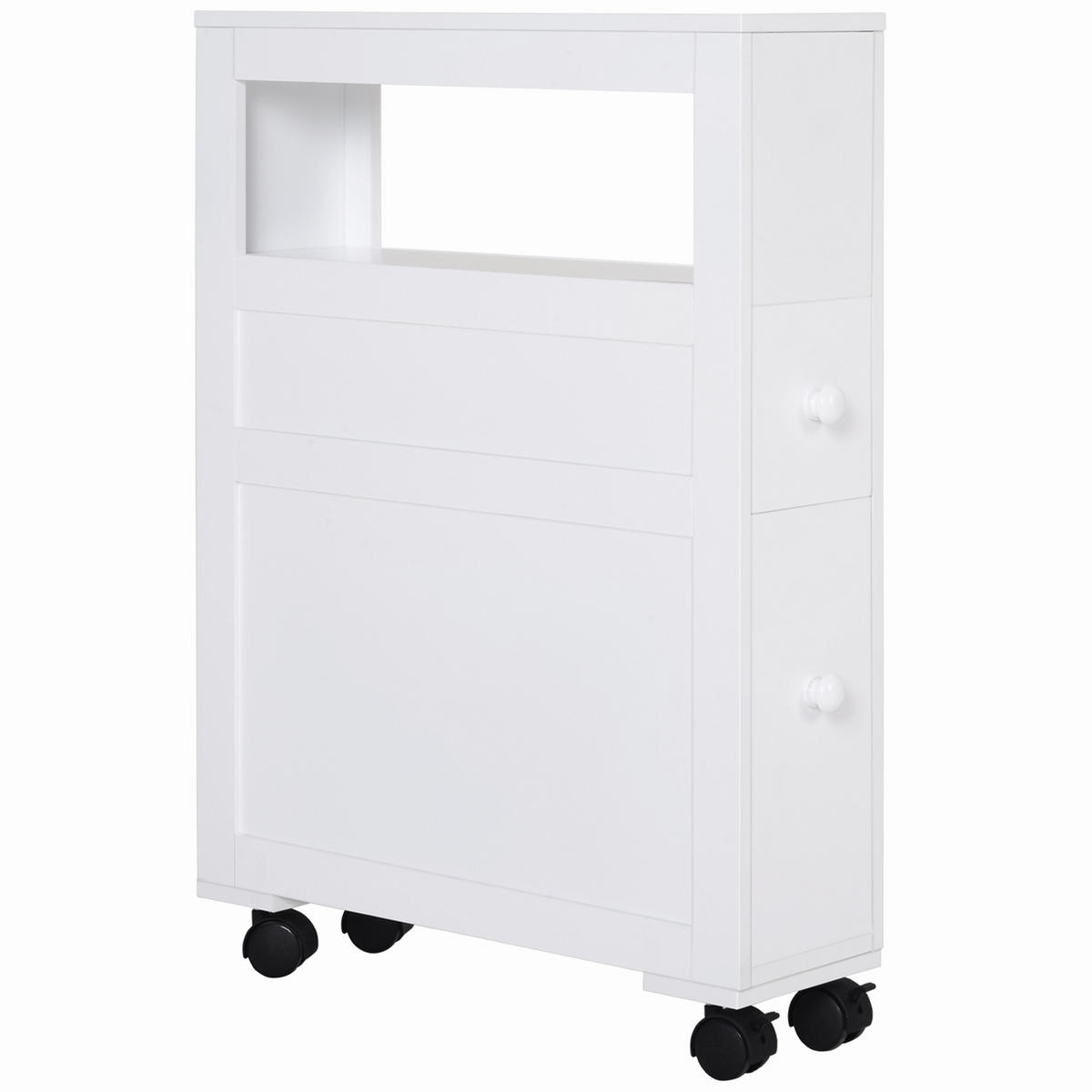 BADSCHRANK Weiß 16/52/71,5 cm - Weiß, Holzwerkstoff (52/71.5/16cm) - PANGIVO