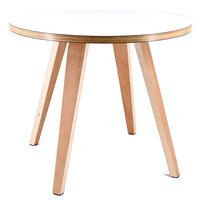 BEISTELLTISCH ARVIKA Ø 54cm, Weiß - Weiß, Holz (54/54/45cm) - dasmöbelwerk