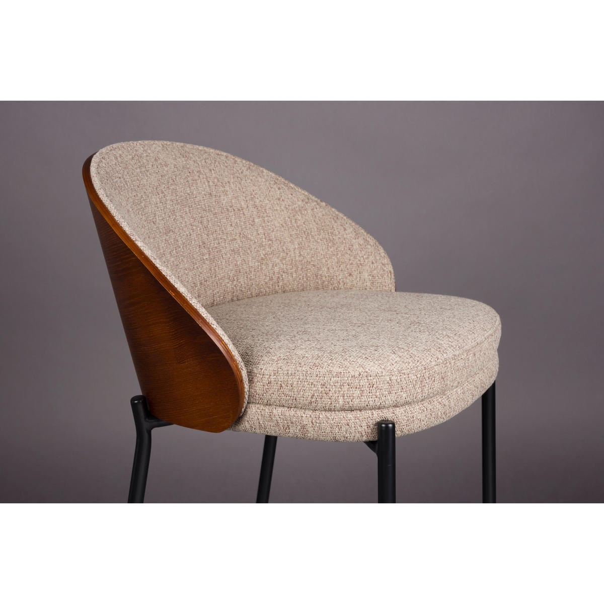 BARHOCKER Rodin Rückenlehne 65 cm Beige - 2 er Set - Beige, Kunststoff (53/87/50cm) - Dutchbone