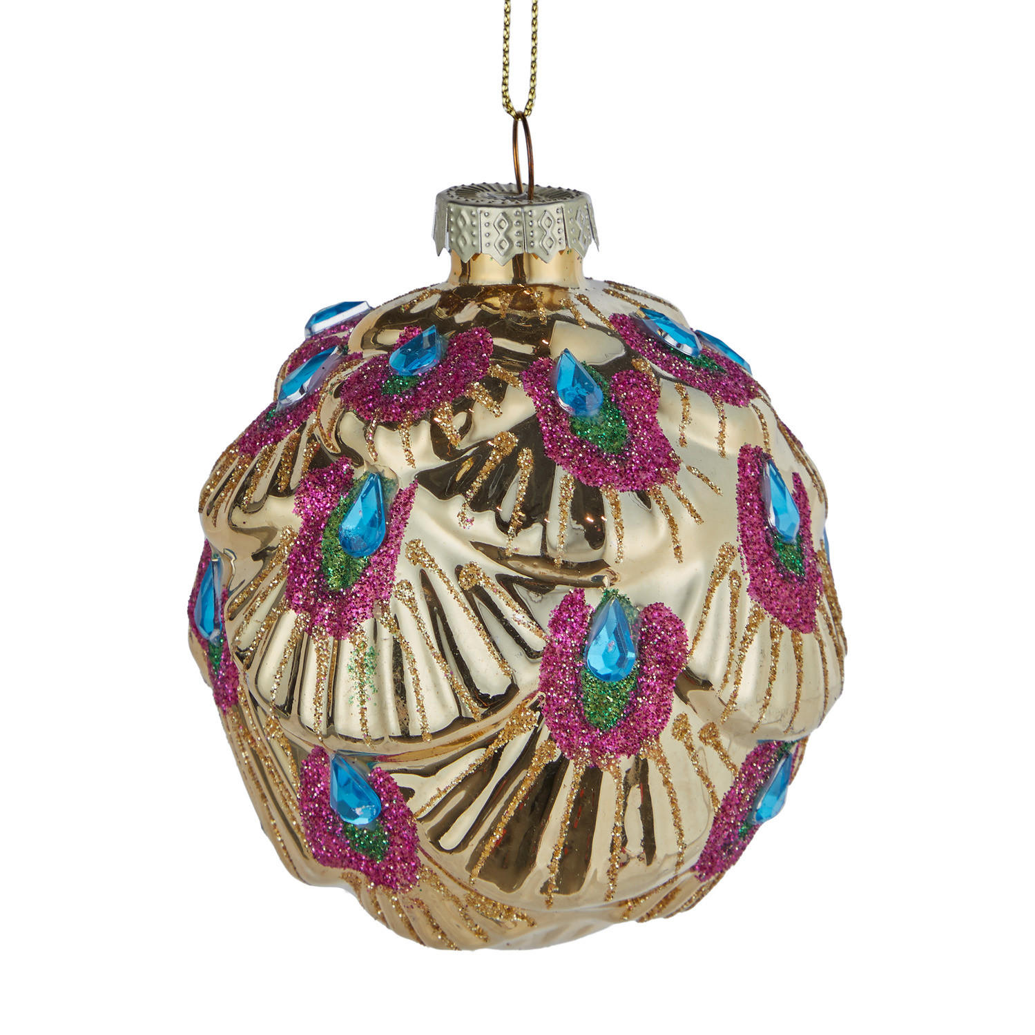 CHRISTBAUMKUGEL Jolly & Bright Ø8cm - Goldfarben, Glas (8/8/8cm) - Butlers