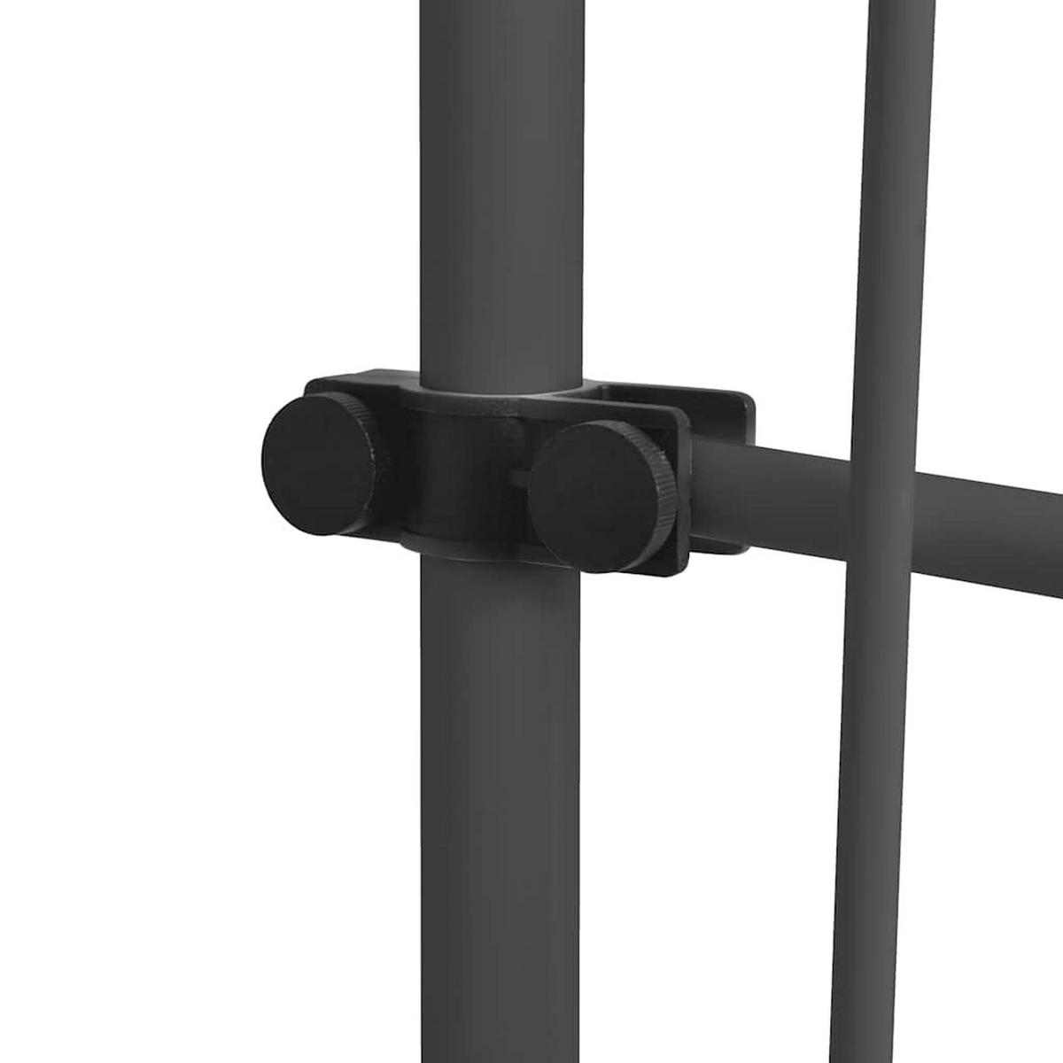 EINZIEHBARE Markise Handbetrieben Mit Led 300 Cm Gelb Und Blau - Multicolor, Textil (300/120cm) - vidaXL