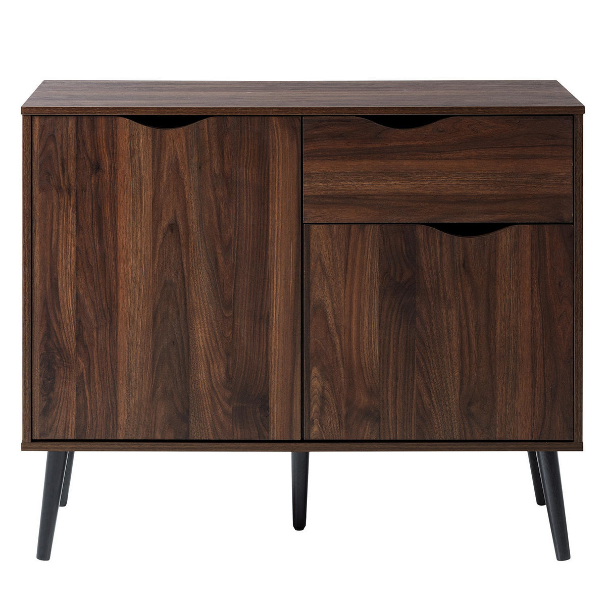 KOMMODE - 1 Schublade, Walnuss Dekor - Walnussfarben, Holz/Holzwerkstoff (99/81/39cm) - home24