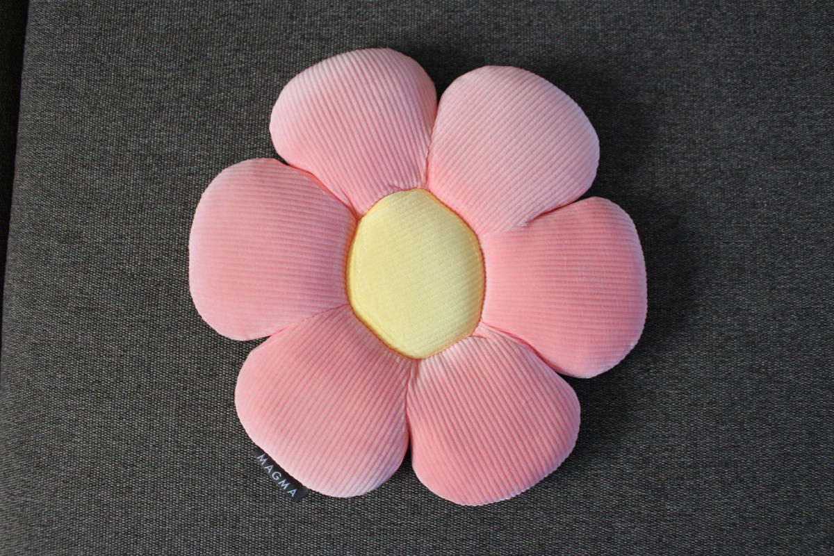 FORMKISSEN klein Blume MINNIE - Rosa, Textil (30cm) - Magma Heimtexx