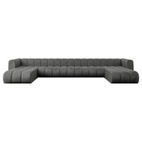 WOHNLANDSCHAFT modulares Sofa Joren-U3 - 501x177x70 cm Dunkelgrau - Dunkelgrau, Holzwerkstoff/Textil (501/70/177cm) - ALTDECOR