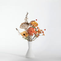 KUNSTBLUME Künstlicher Blumenstrauß - Malaga 70cm - Naturfarben, Kunststoff (70cm) - aplanta