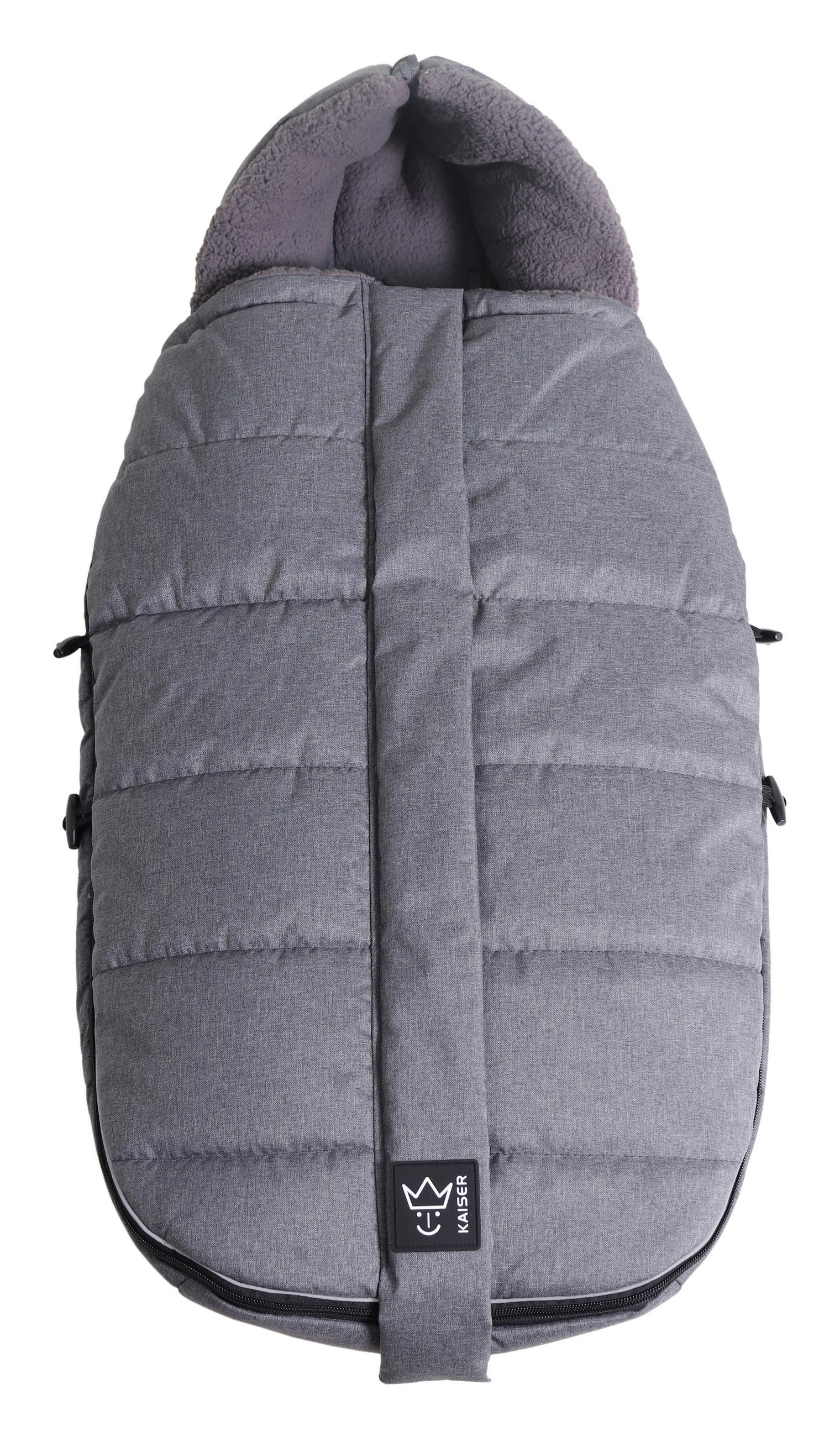KINDERWAGEN-FUSSSACK Mila, black melange - Schwarz, Textil (48/7/105cm) - Kaiserbaby