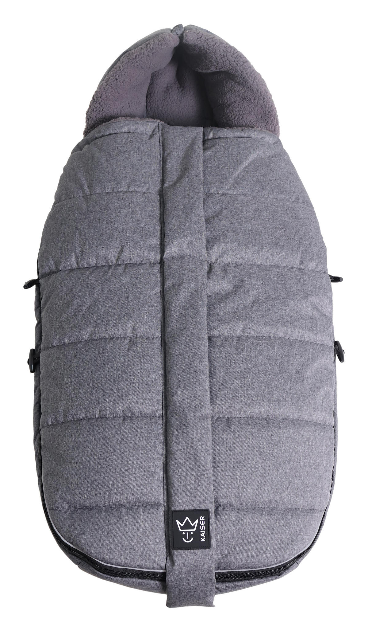 KINDERWAGEN-FUSSSACK Mila, black melange - Schwarz, Textil (48/7/105cm) - Kaiserbaby