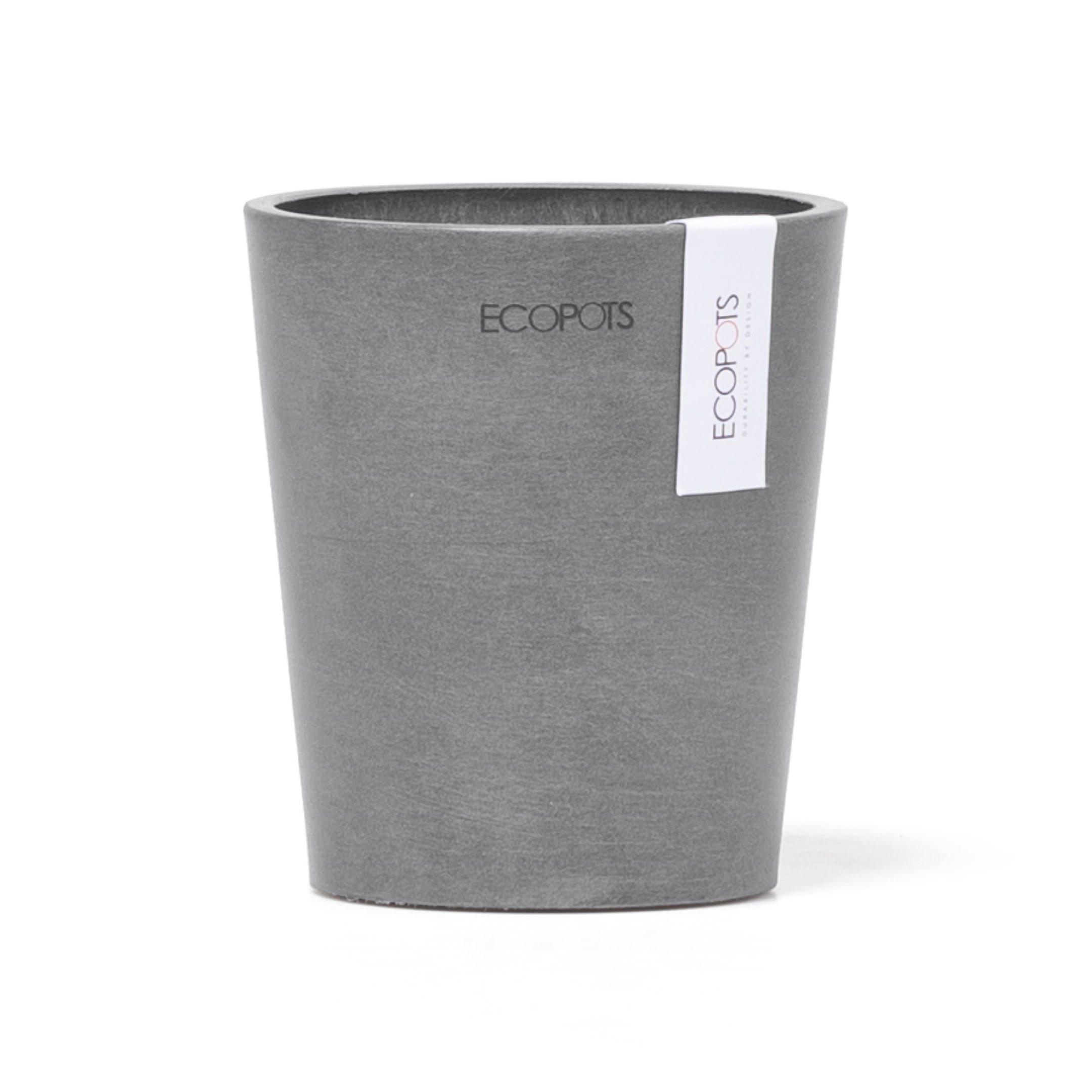 Ecopots Blumentopf Grau 12.5 cm