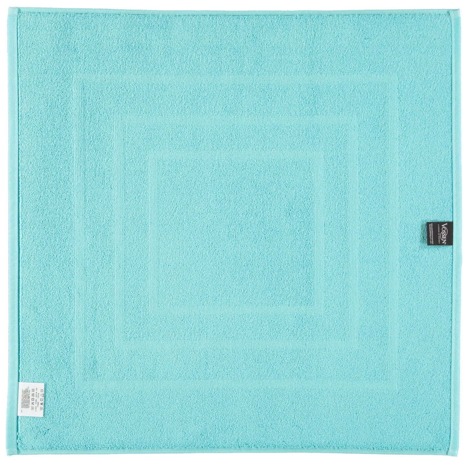 BADEMATTEN FEELING LIGHT AZURE - 5340 - Blau, Textil (60/60cm) - Vossen