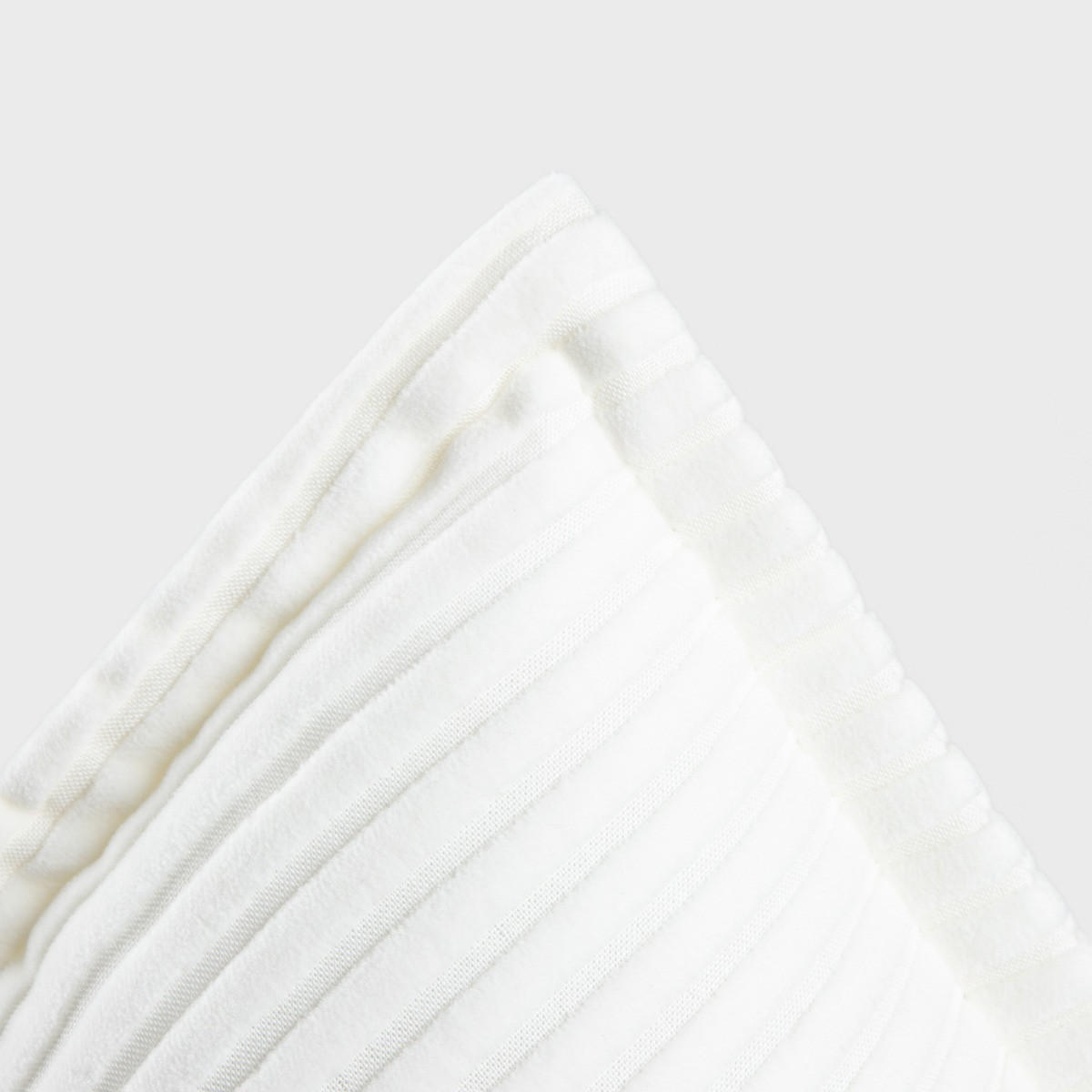 KOPFKISSENBEZUG Samt weiß 45/45 cm - Weiß, Textil (45/45cm) - Homla