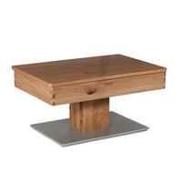 COUCHTISCH Celeste 90x60x43 höhenverstellbar;diagonal verschiebbar Wildeiche - Wildeiche, Holz (90/60/43cm) - 58aufmkessel