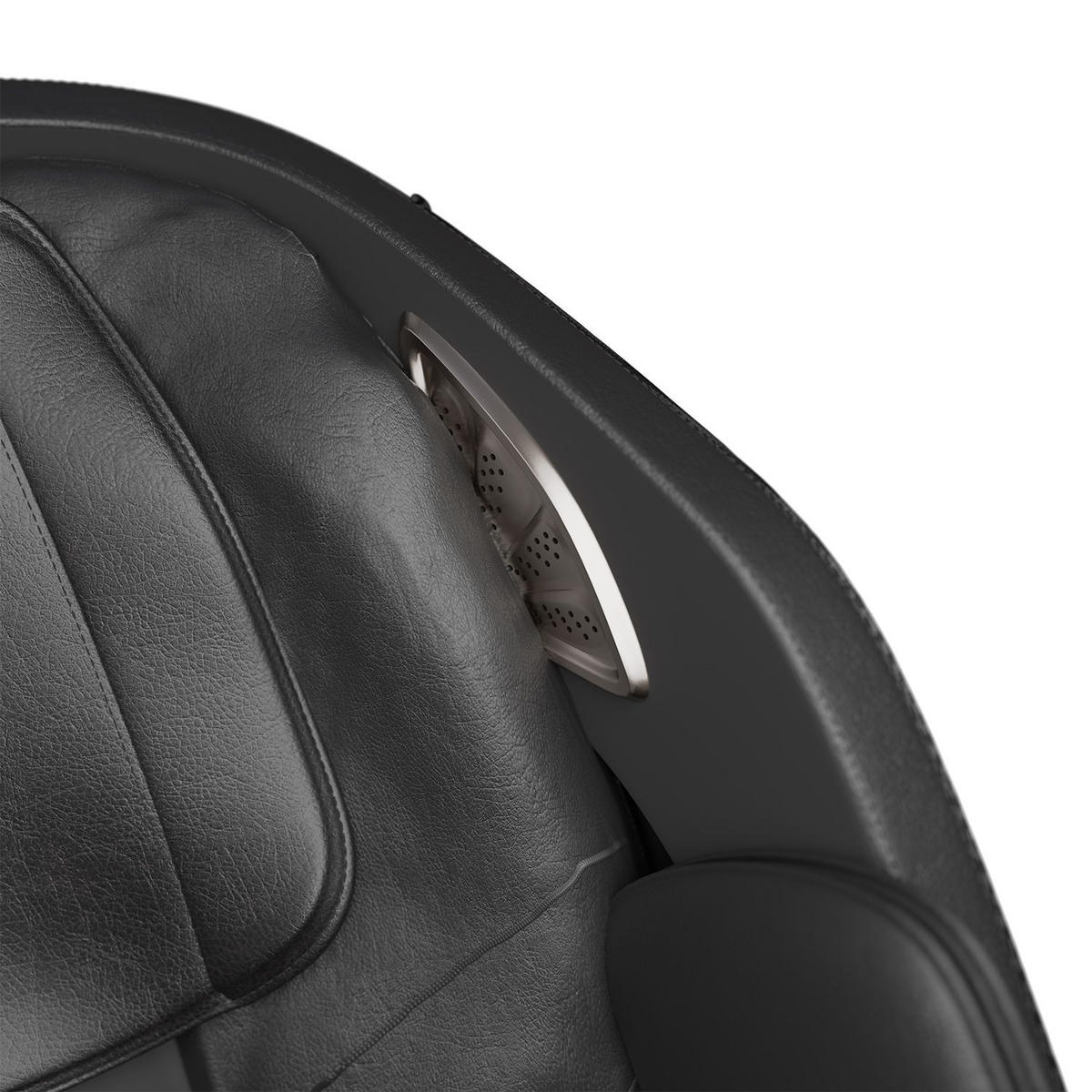 MASSAGESESSEL Paros Schwarz - Schwarz, Textil (74/113/170cm) - Juskys
