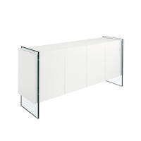 SIDEBOARD Weiß 170/43/77 cm - Weiß, Glas/Holz (170/77/43cm) - ANGEL CERDA