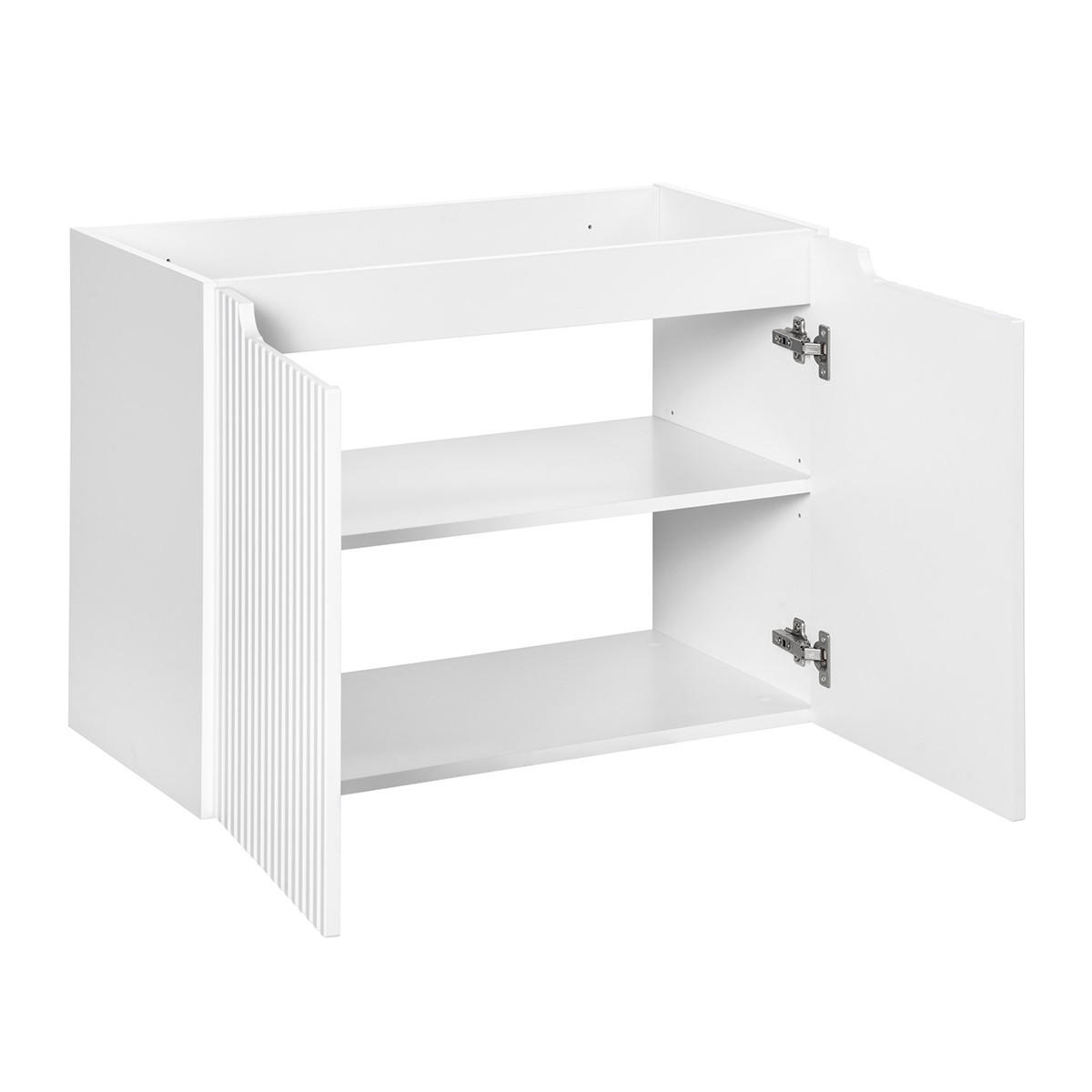 SKŘÍŇKA POD UMYVADLO 80cm Riva Bílá - bílá, kompozitní dřevo (80/57/39cm) - Petits-meubles